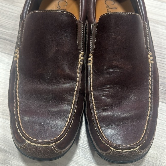 COLE HAAN Men’s Brown Leather Loafers Size 10M - Picture 3 of 8